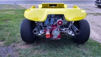 Yellow Genesis 4-Seater Dune Buggy Rear View