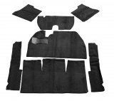 Carpet Kit, 7-Piece w/Footrest, Black