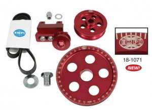 SERPENTINE PULLEY KIT,RED