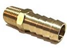 1/2" Hose Barb ID to 1/4" Male NPT Brass Fitting