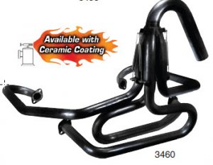 1 5/8"COMPETITION EXHAUST, W/U-BEND, CERAMIC