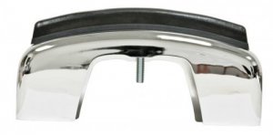 Chrome Bumper Guards for Front or Rear, Left or Right for bumpers without Impact Strip