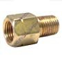 Straight Fitting 1/8 NPT Male To 10mm-1.0 Female Metric Bubble Flare