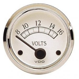Voltage Gauge 8-16 VDC Royale Series