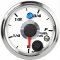2-1/16" Fuel Level Gauge White Face (programmable) (w/ warning)