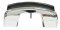 Chrome Bumper Guards for Front or Rear, Left or Right for bumpers without Impact Strip