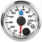 2-1/16" Oil Pressure Gauge 100 psi White Face (w/ warning)